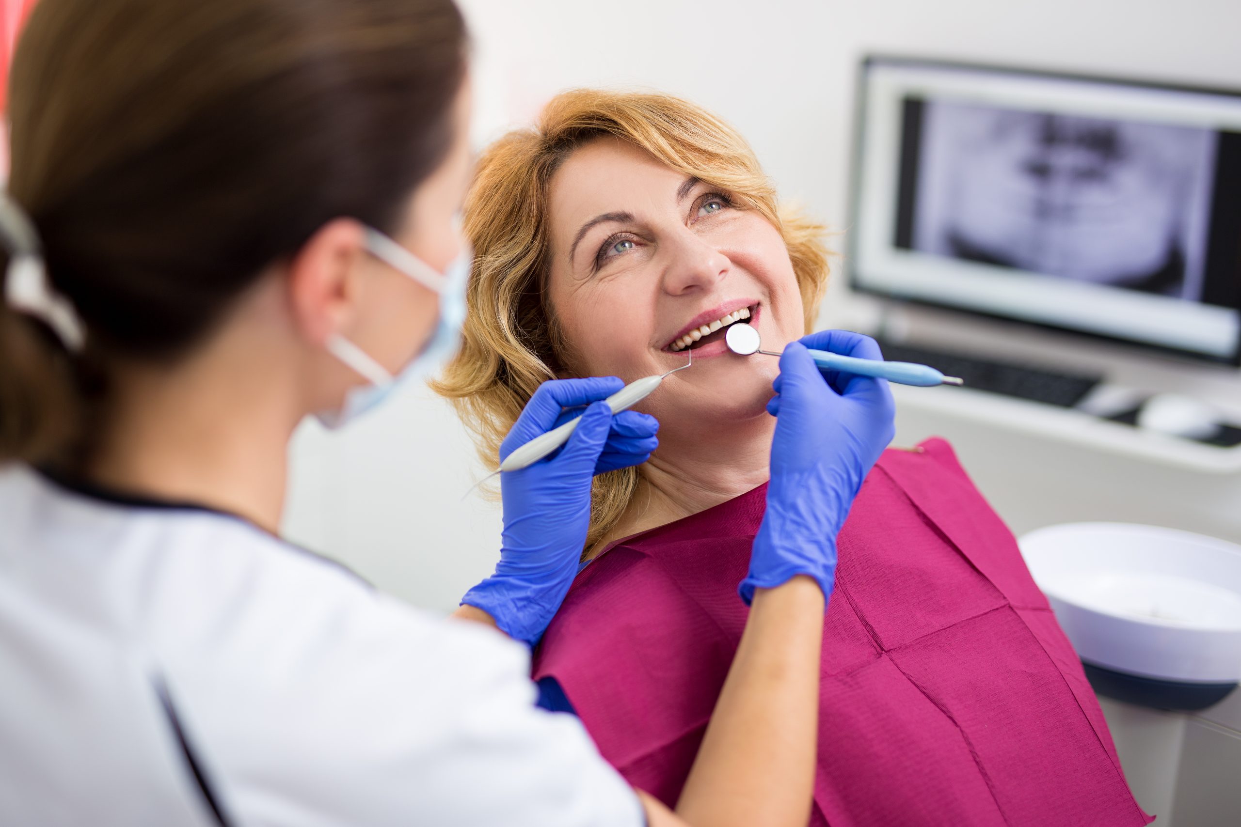 High Park dentist during a check with patient